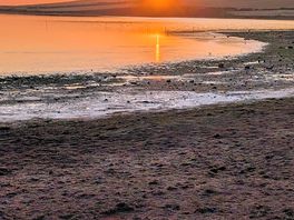Sunset over the lagoon