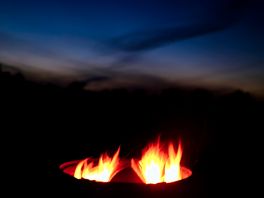 Fire pits provided