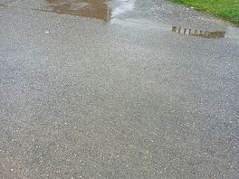 Drains weren't clean leaving standing water after heavy rain
