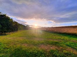 Sunset at the camping field