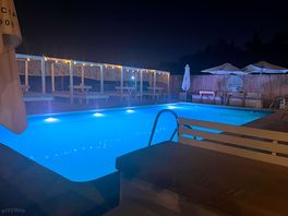 The pool at night