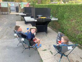 Communal barbecue area