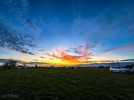 Sunset from the site