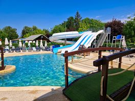The outdoor pool
