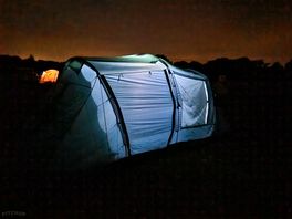 Our pitch at night #3