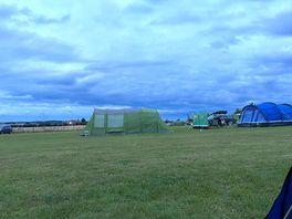 Lovely view of our tent!