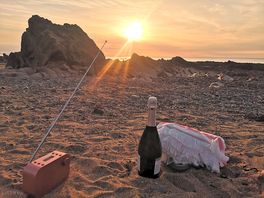 Beach opposite camp site