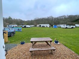 The view outside of the pod