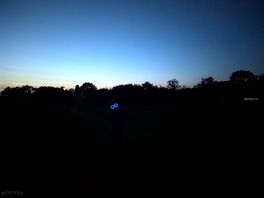 Fun in the dark with glo sticks! pandora yabin in the background.