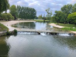 Riverside beach
