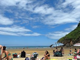 The beach - a very steep walk down but beautiful