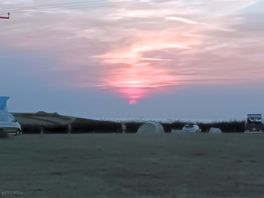 Sunset over the bristol channel and lundy