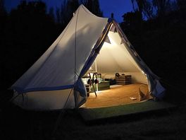 Belltent at night