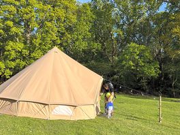 Bell tent on arrival