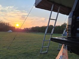 Nice sunset to accompany dinner.