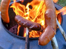 Cooking on the firepit