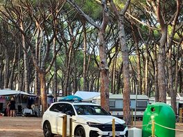 Camping en pleins coeur d une foret de sapins de pin