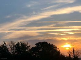 Sunrise in early september just before 7 am.