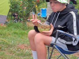 Breakfast outside