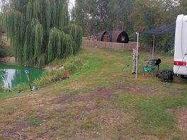 Tin bivvy right at the peg.