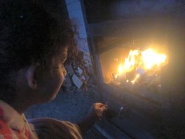 The kids loved using the campfire