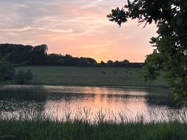 The lake at sunset