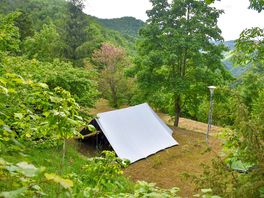 Tent on the pitch