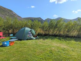 Tent on pitch