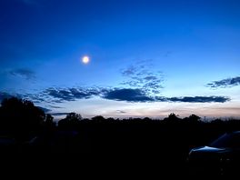 The evening sky