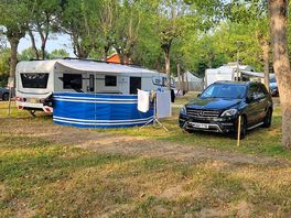 Caravan and car