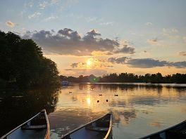 Sunset over the broad