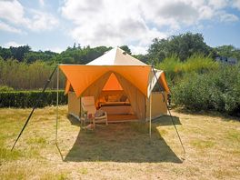Exterior of the bell tent