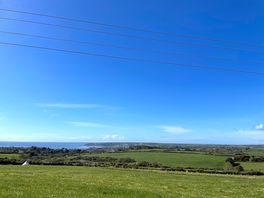 The view from our pitch, completely uninterrupted view of the beautiful countryside and seaside.