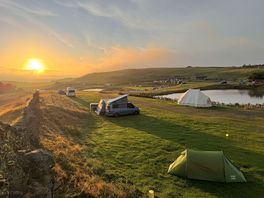 Sunrise at the site.