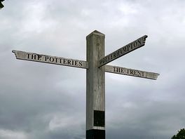 Waterway sign post