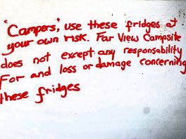Fridge sign