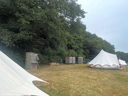 The toilets and showers