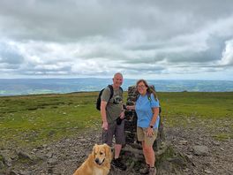 Made it to the top,hard slog but we did it