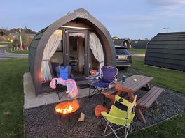 Camping pod.
