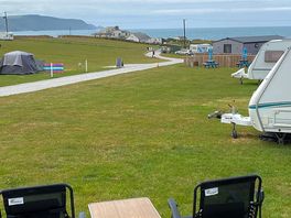 View from pitch before “new neighbours”!