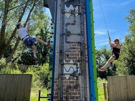 The climbing wall
