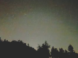 Peaceful evening atmosphere with a stunning night sky at parc pen y bryn