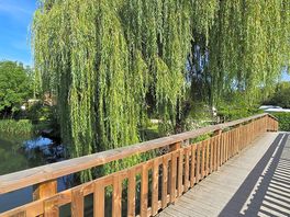 Bridge across to camping area