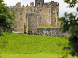 In de buurt van alnwick castle