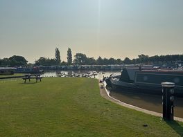 Right on the canal