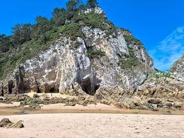But mostly beach and caves