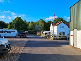 The driveway and tourer pitches