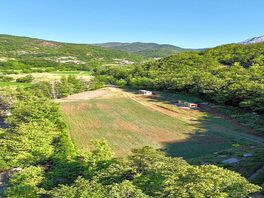 Aerial view of the pitches surrounded by greenery