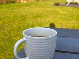 Coffee by the river