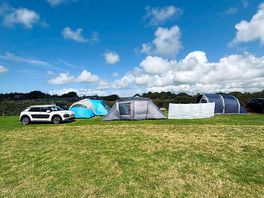 We paid for three pitches for all of our family. this was our set up.